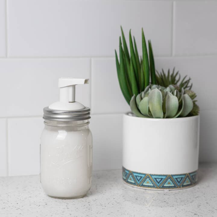 Fox Run Brands - Wholesale Soap dispenser - Jarware White Foaming Soap Dispenser Lid, Regular Mouth Jar3