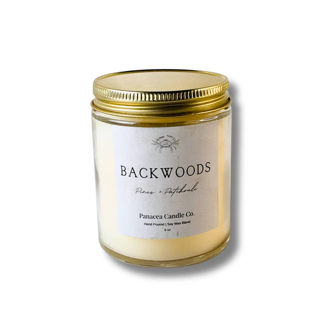 Panacea Candle Co. – Großhandel Kerze im Glas / gefüllte Kerze – Backwoods Einzeldocht 6oz2