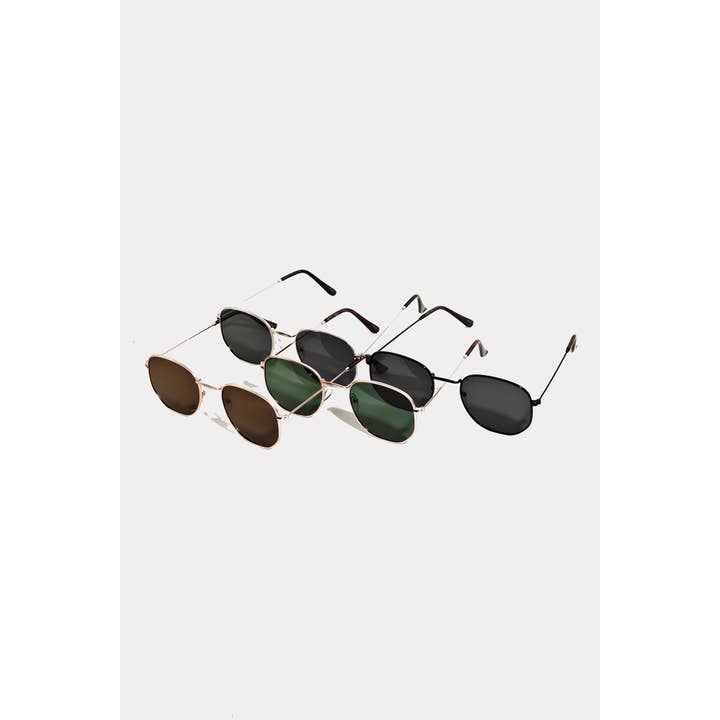 MULTI Twelve Piece Thin Metallic Frame Fashion Sunglasses for wholesale on Faire