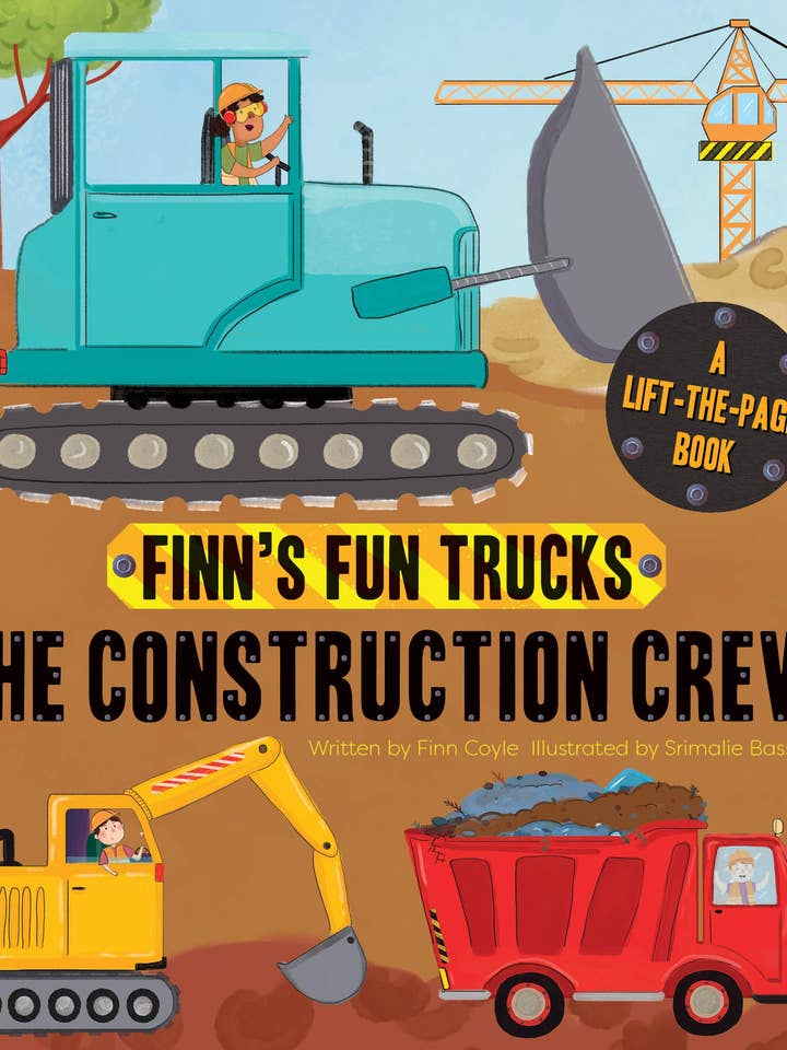 The Construction Crew (Finn's Fun Trucks) - Lift-the-Page for wholesale by Flowerpot Press