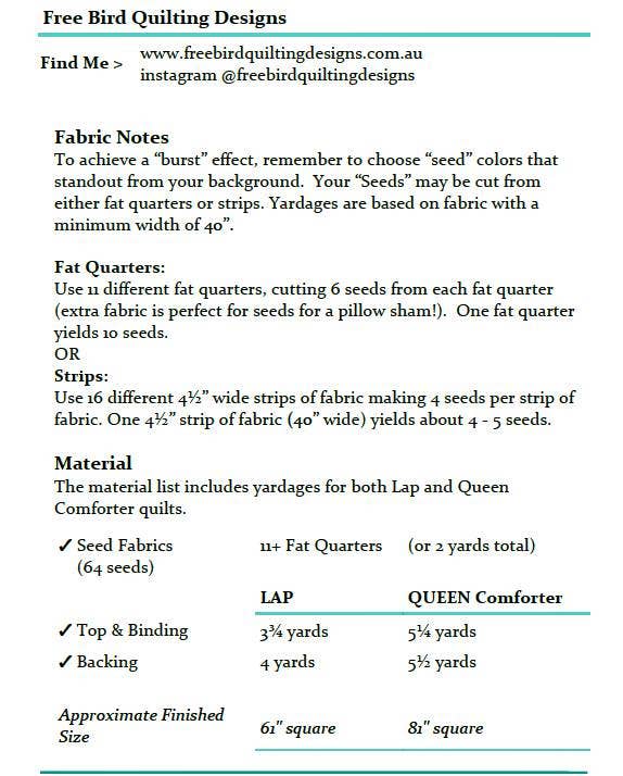 Free Bird Quilting Designs – Engroshandel DIY-sysæt – Frøeksplosionsmønster7