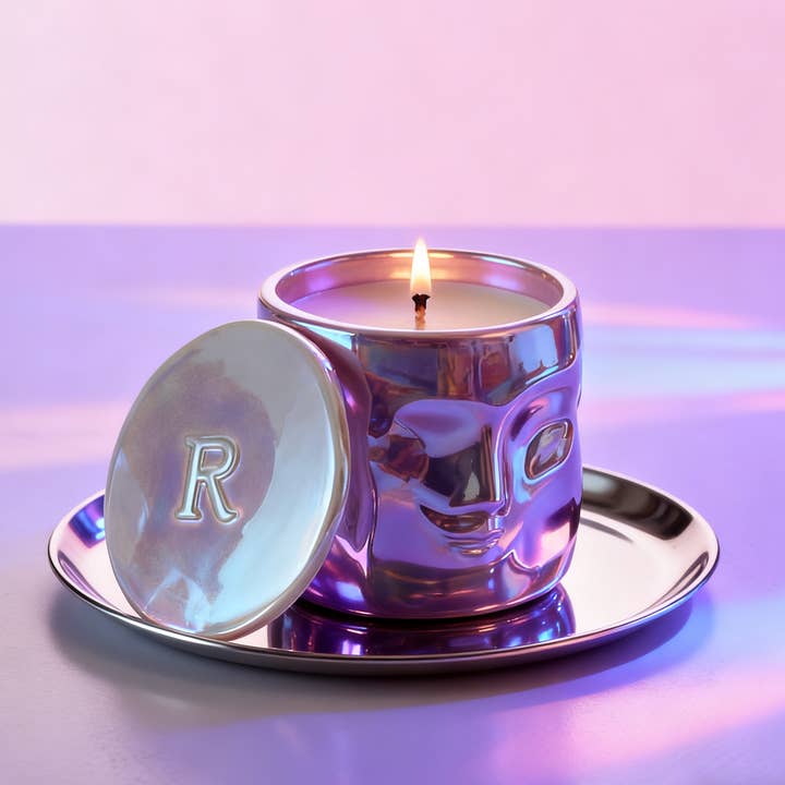 ✨ Ceramic Candle with Lid – Lavender Atlas for wholesale by Vegas Candle