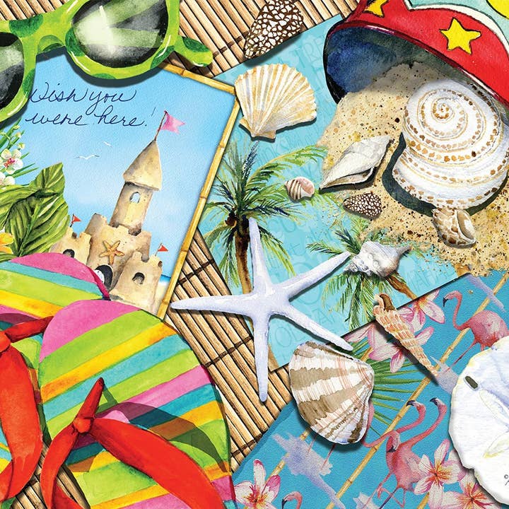 Wish You Were Here 550 piece puzzle for wholesale by Heritage Puzzle