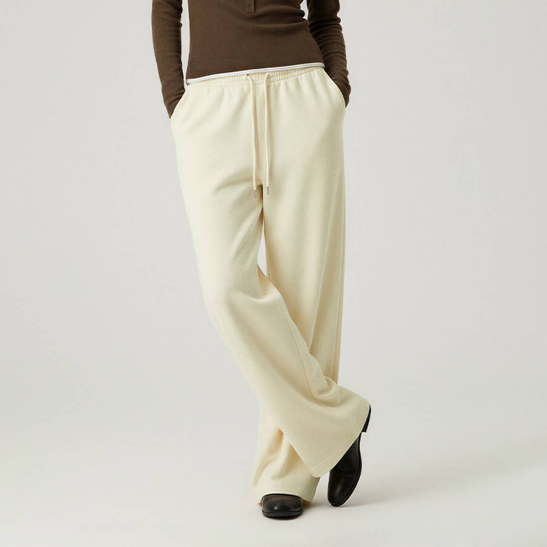 Sodalemon - Wholesale Pants - Women's - Women Mid-Rise Wide-Leg Pants - Lyocell Air Layer10