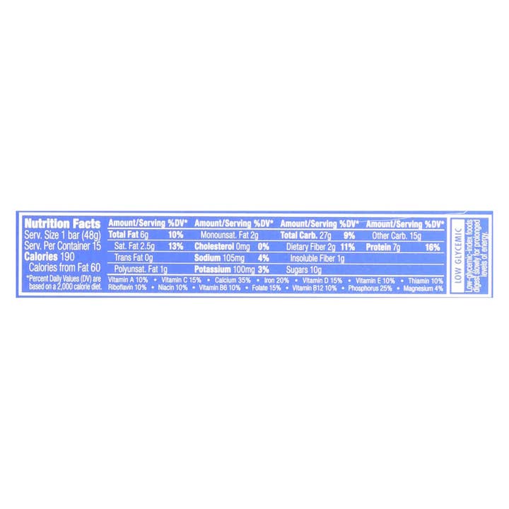 Ware Spark - Wholesale Snack Bar - Clif Bar Luna Bar - Organic Blueberry Bliss - Case Of 15 - 1.69 Oz