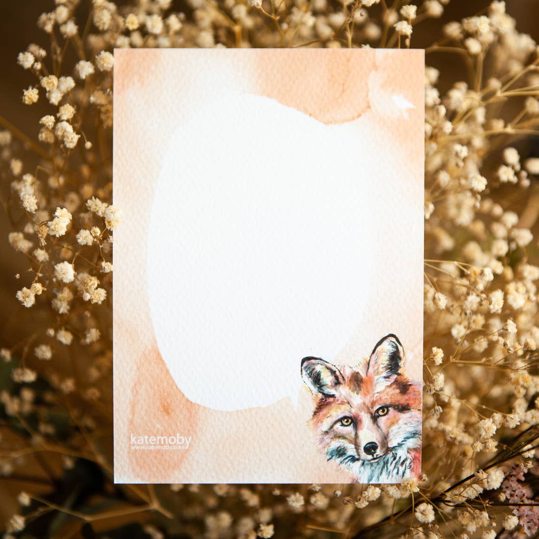Kate Moby - Wholesale Postcard - Inky Fox Luxury Textured Postcards3