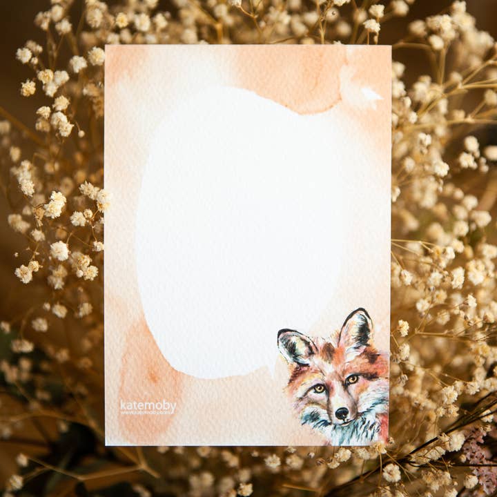 Kate Moby - Wholesale Postcard - Inky Fox Luxury Textured Postcards3