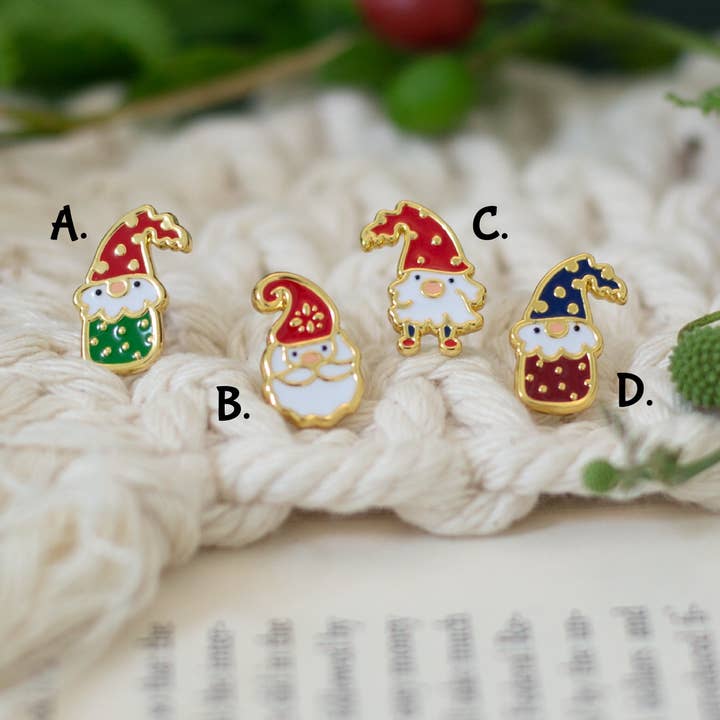 NEW! Santa, You Gnome Him Enamel Earrings/ Bracelet/ Necklace for wholesale by Miss Modi