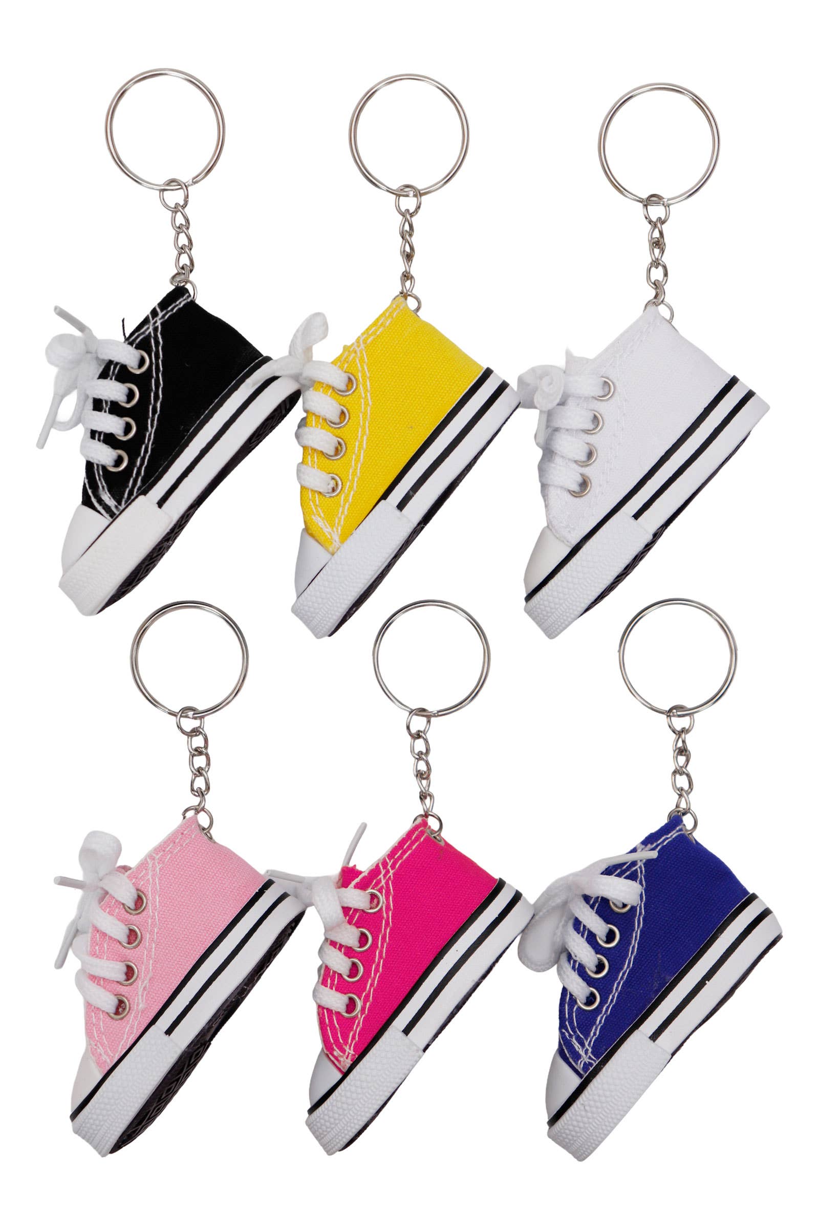 ASSORTED Canvas Rubber Sole Sneakers Key Chain for wholesale on Faire1