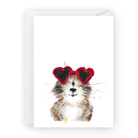 Hazel Heart Shades | Blank | Valentines Card for wholesale by claire jordan designs