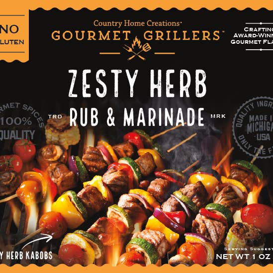 Gourmet Griller Zesty Herb Rub & Marinade for wholesale by Country Home Creations
