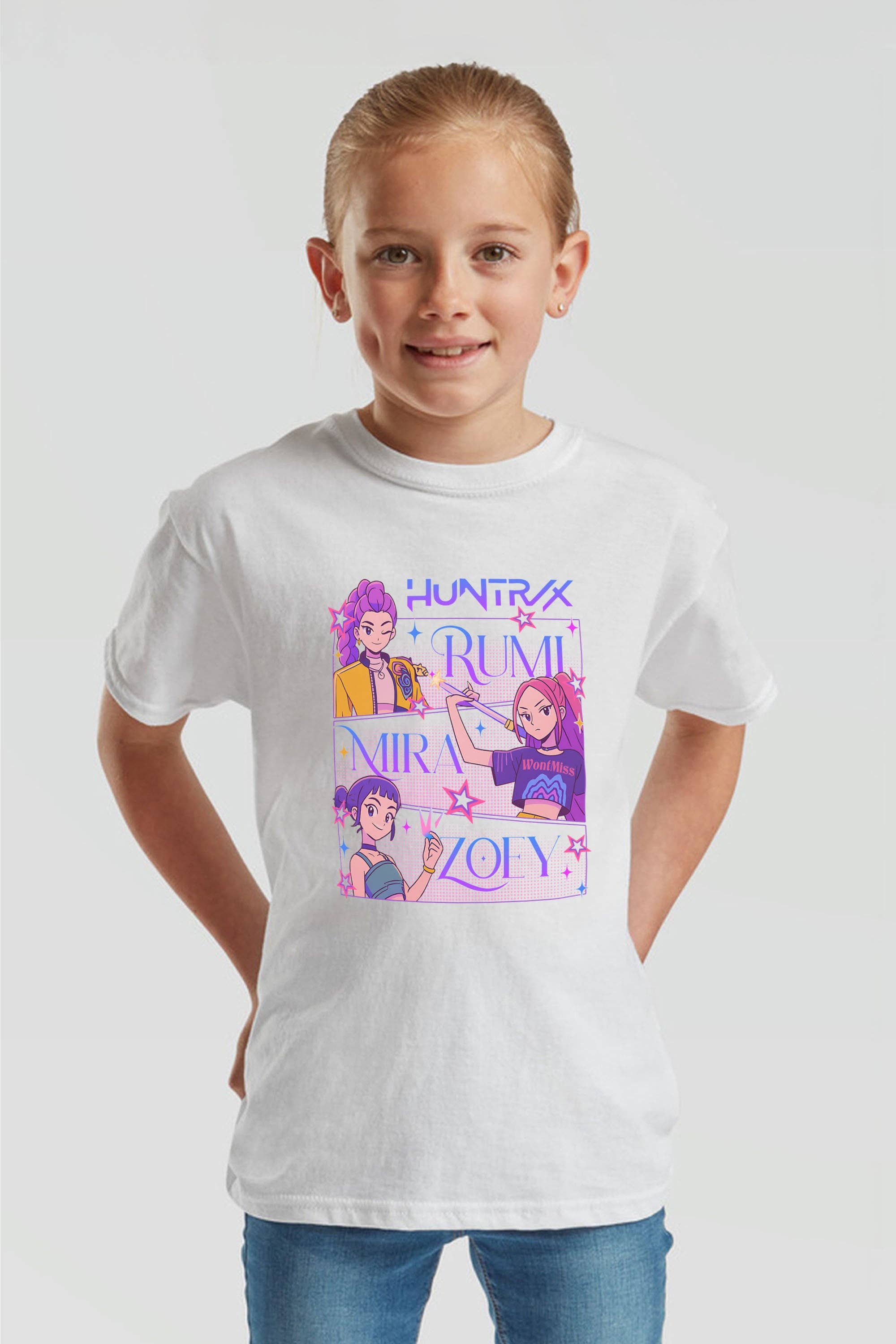 Missi Clothing – wholesale Screen-printed t-shirt – Kids – Kids Huntrix Girl Squad Printed T-Shirt8