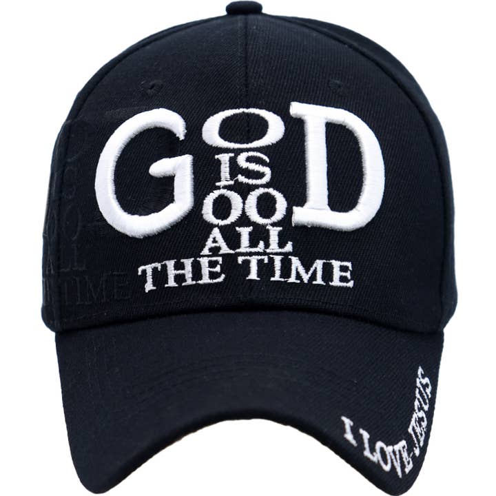 Cap Zone - Wholesale Baseball Cap - Women's - God is Good All The Time I Love Jesus Baseball Cap