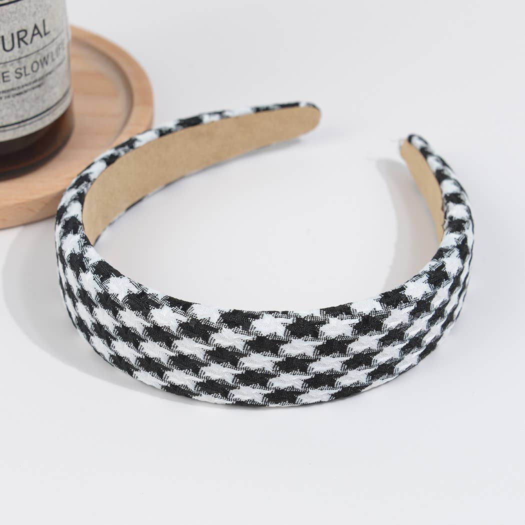 TheDivaSoap - Wholesale Fashion Headband - Women's - Vintage Houndstooth Headband0
