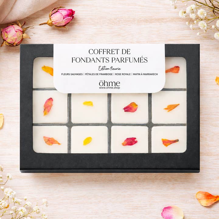 Coffret 12 fondants parfumés pour la vente par ōhme