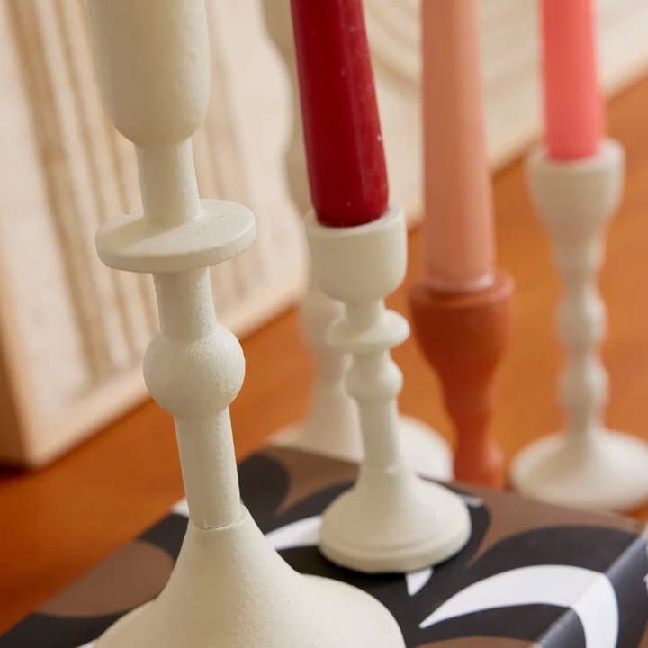 Bonheur du Jour - Wholesale Candle Holder - Solar Candle Holder - 15 cm - Ecru2