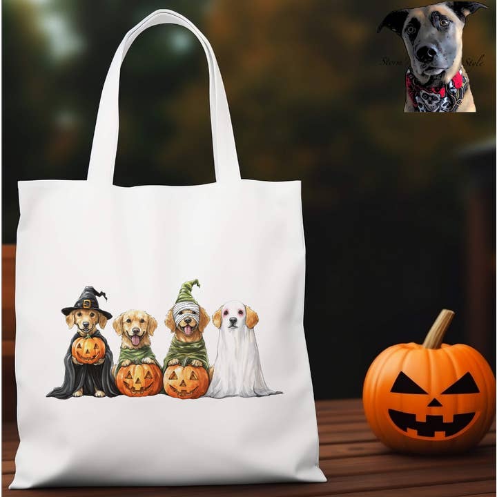 Storms Style - Wholesale Tote Bag - Unisex - Halloween Dog Tote Bag - 30 breeds17