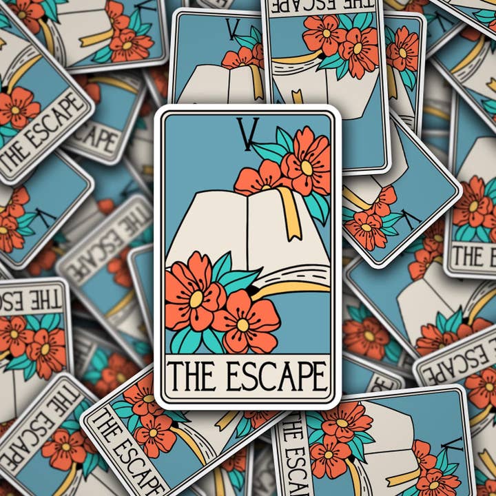 The Escape Tarot Card Inspired Stickers - Bookish Stickers for wholesale by Simply Toni Treasures