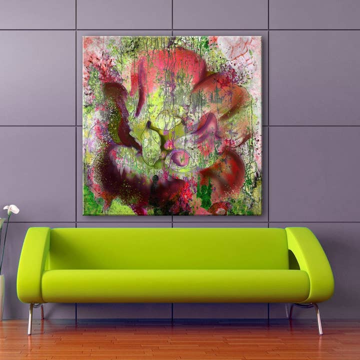 Painted Petals LVI' Canvas Wall Art for wholesale by Ready2hangart, Inc.
