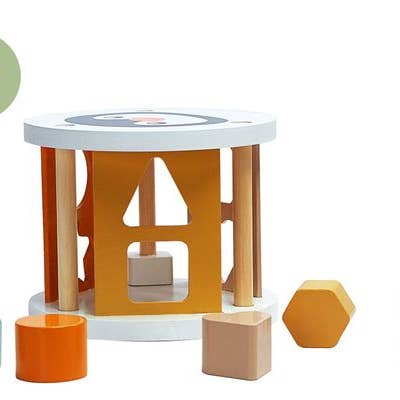 Magni ApS - Wholesale Wood Toy - Kids - Shape Sorter Box '' Penguin '' Fsc, Natural Colors