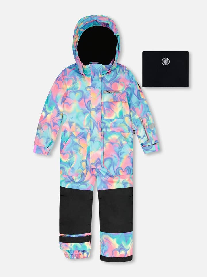 One-Piece Lekoverall Regnbågshjärta Print för wholesale av Deux par Deux