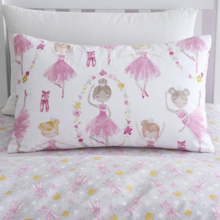 UW Home - Venta al por mayor Conjunto de ropa de cama - Niños y bebés - Juego de funda de edredón para bailarín de ballet de Bedlam en rosa