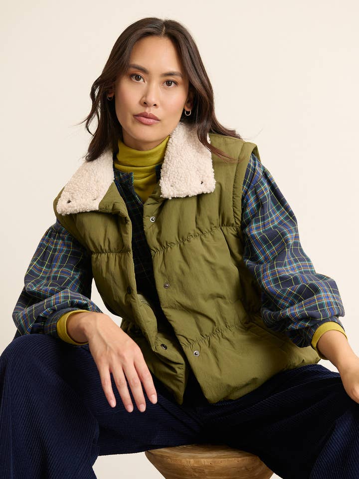 Sleeveless down jacket - BROOKLYN for wholesale by Garance Paris