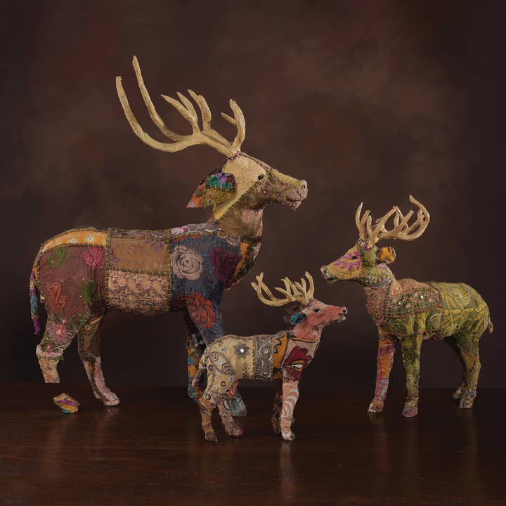 HomArt - Wholesale Decorative Figurine - Bavarian Forest Stag Standing - Lrg - Deep Brown