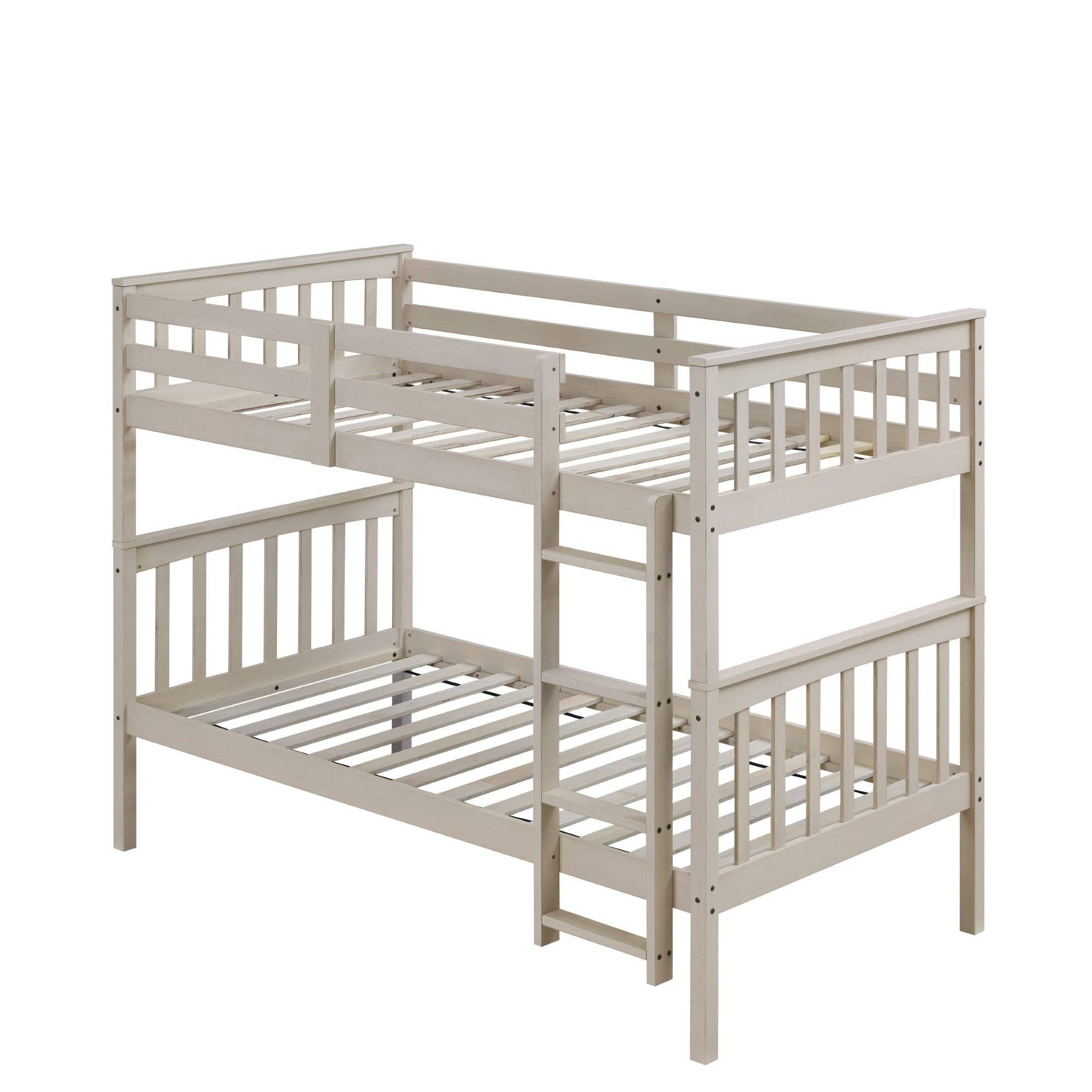 Home Design - Wholesale Bed - Kids & Baby - Home Design Ames Twin Over Twin Solid Wood Standard Bunk Bed Frame10