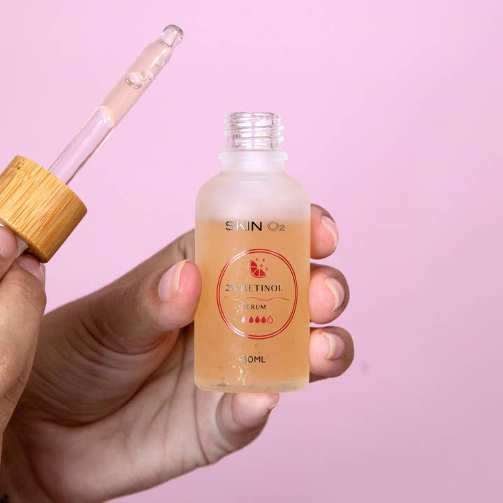 Skin O2 - Wholesale Facial Serum/Concentrate - 2% Retinol Fullerene Serum