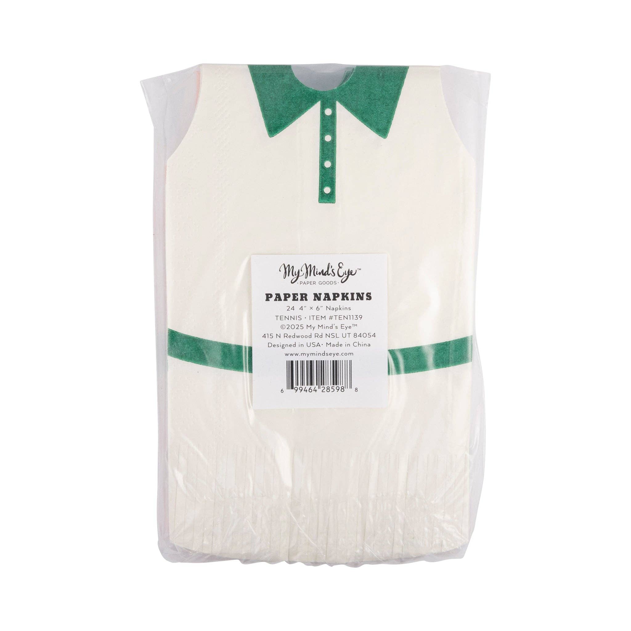 My Mind’s Eye - Wholesale Disposable Napkin - TEN1139 - Tennis Dress Fringed Napkin Set5