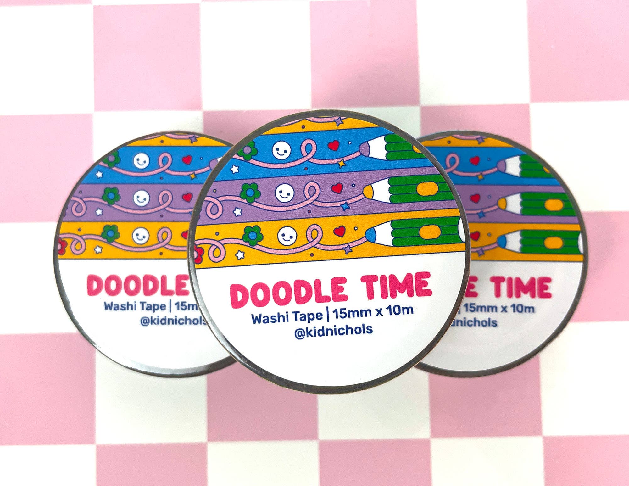 Kidnichols - Wholesale Washi Tape - Doodle Time Washi Tape | Creativity | Drawing | Art School4