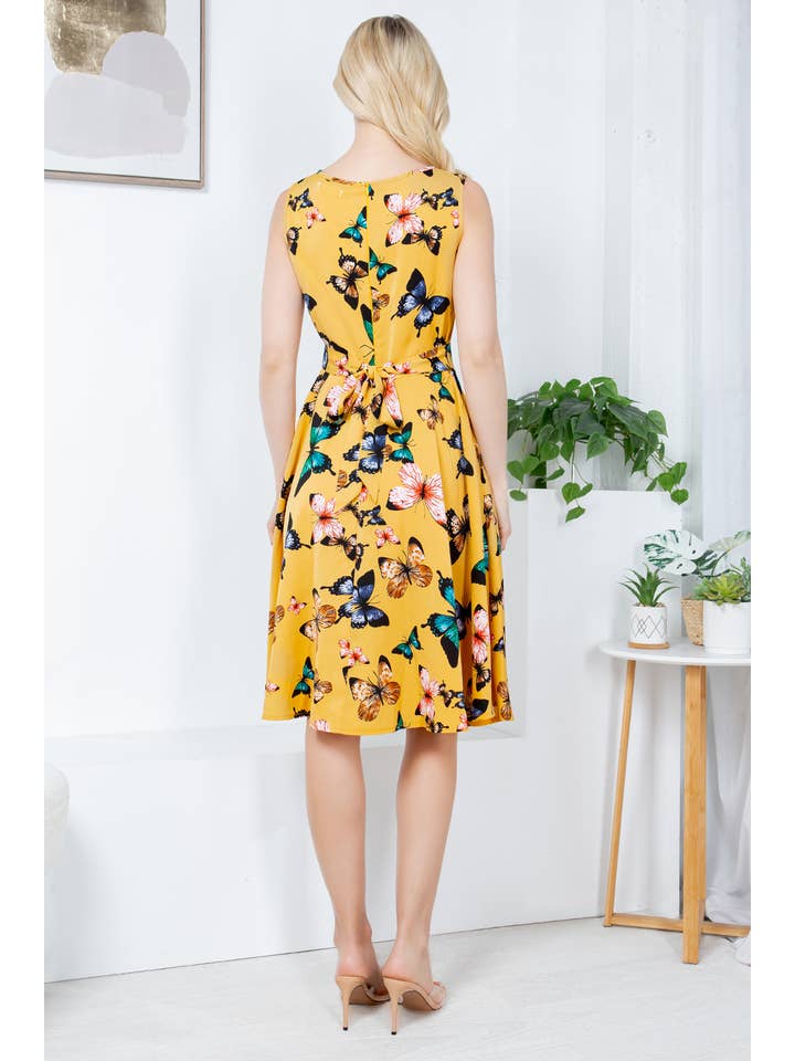 LA Soul – wholesale Klänning - Dam – Butterfly Fit och Flare klänning4