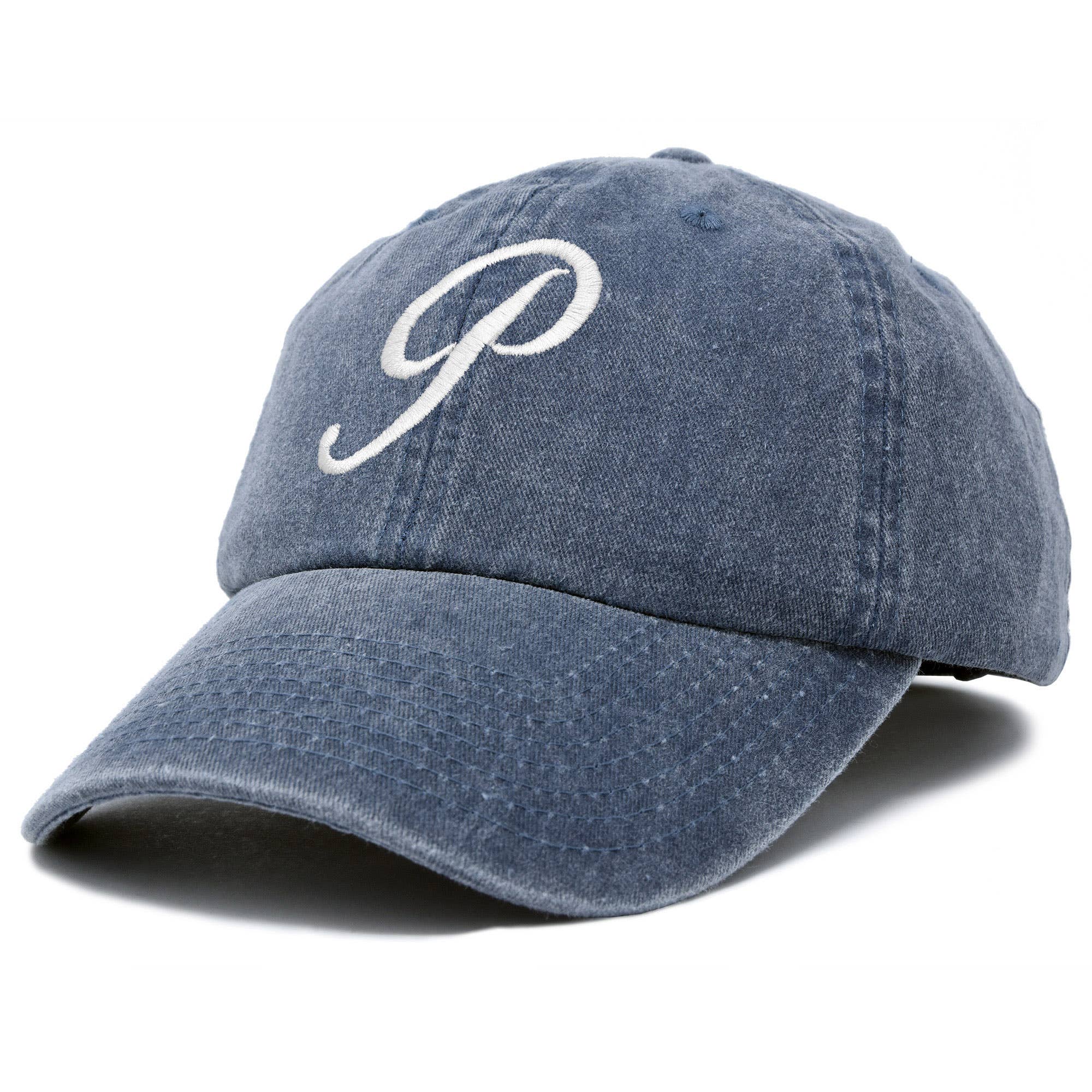 Dalix - Wholesale Baseball Cap - Women's - DALIX Initial Hat Letter P Womens Baseball Cap Monogram7