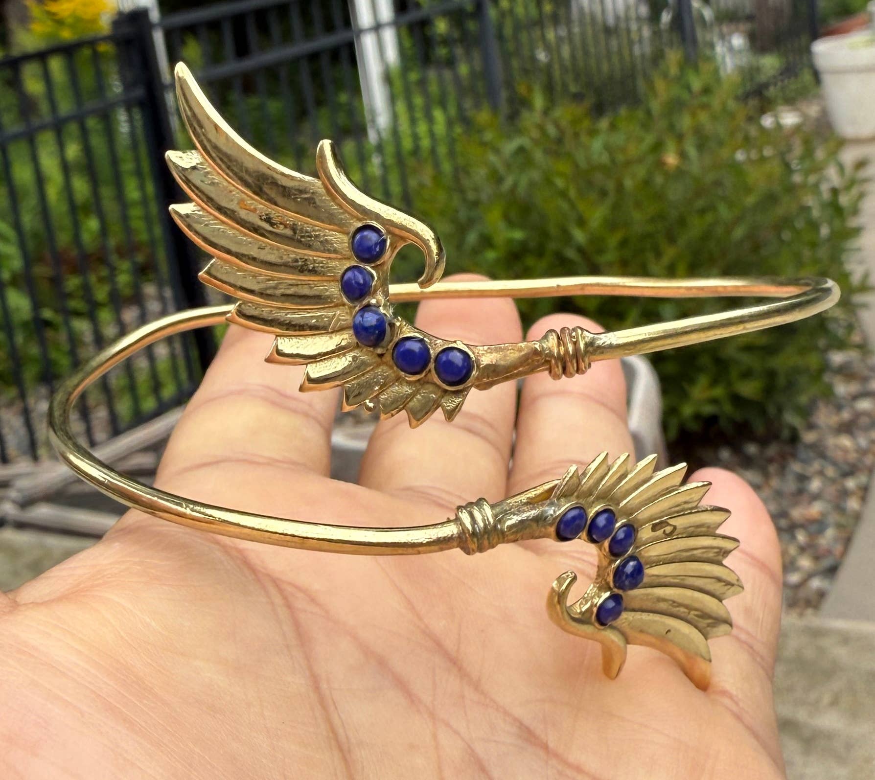 Lungta Imports - Wholesale Cuff Bracelet - Arm Cuff Bracelet Armlet Armband With Stones Angel Wings11