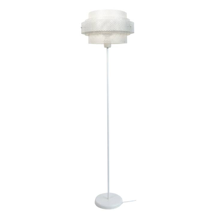 STOCKHOLM - Ivory White Metal Straight Floor Lamp for wholesale by Tosel Shop