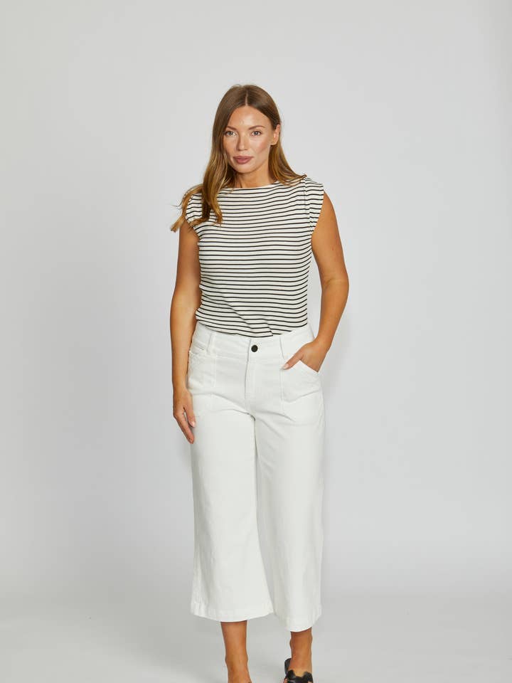 Dorset Branco Lavado por atacado de New London Jeans