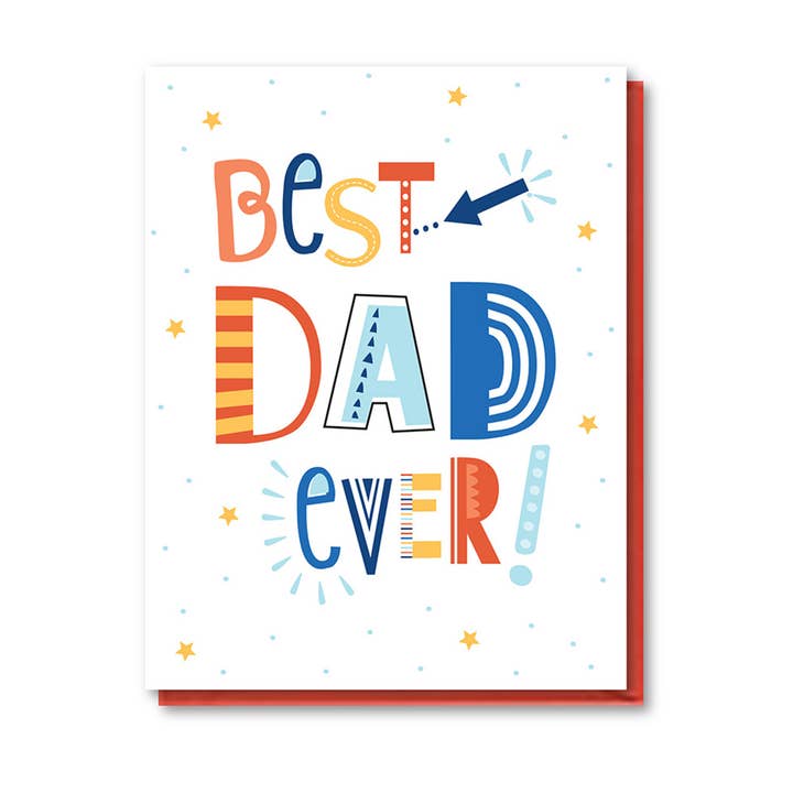 Bedste far nogensinde Fars dag-kort for engroshandel hos doodle bird design