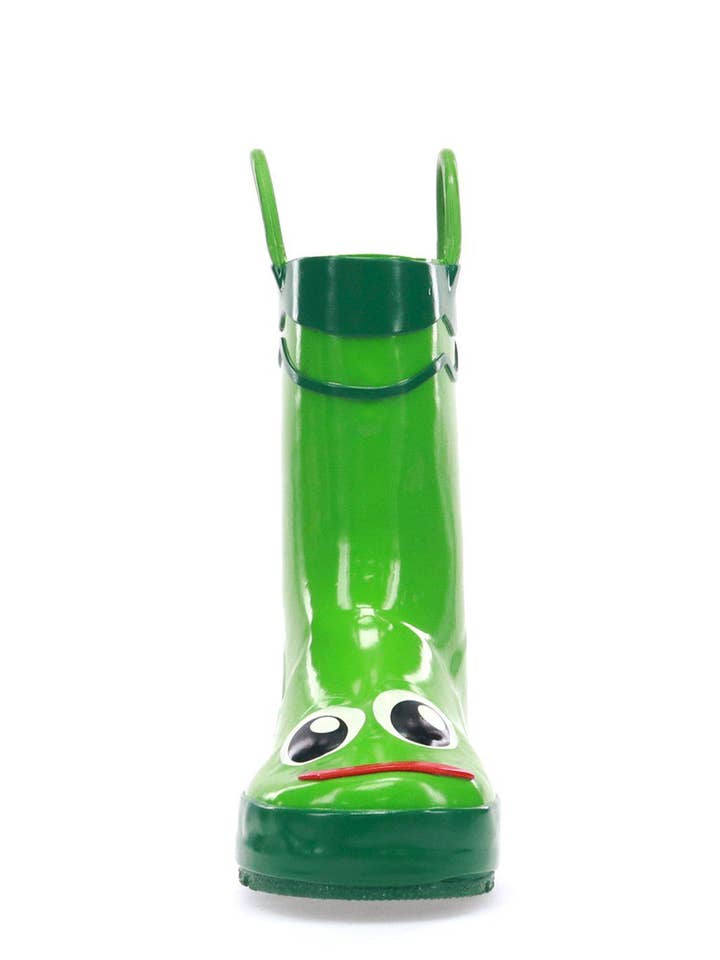 Kids Fritz Frog Rain Boot - Green for wholesale on Faire