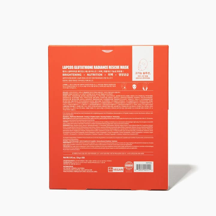 LAPCOS - Wholesale Gezichtsmasker - Glutathione Radiance Rescue verhelderend gezichtsmasker2