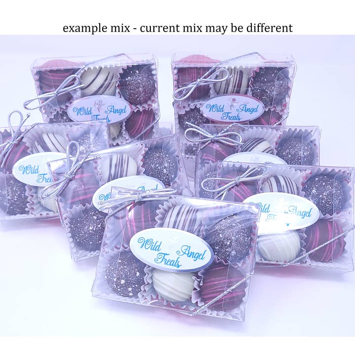 Wild Angel Treats, LLC - Wholesale Chocolate Box - Gourmet Chocolate Ganache Bite Size Truffles - Assorted3
