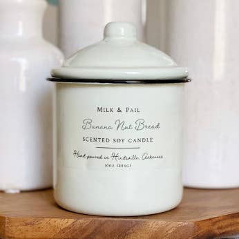 Banana Nut Bread Soy Candle for wholesale by Milk & Pail