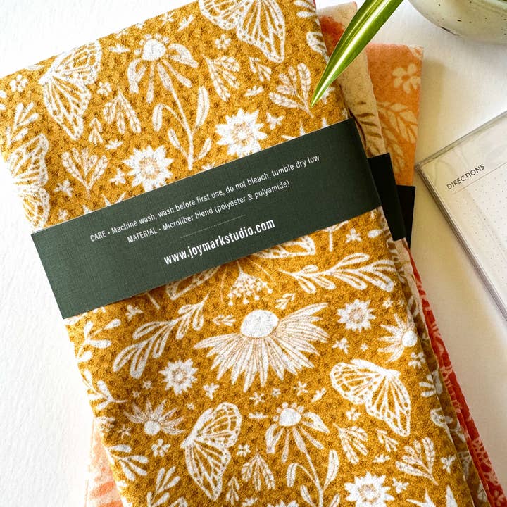 Joymark Studio - Wholesale Tea Towel - Mariposa Motif Small Butterflies Waffle Weave Tea Towel5