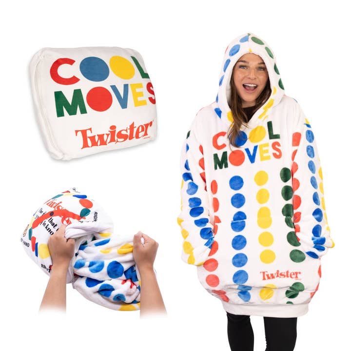 HASBRO Twister Snugible | Blanket Hoodie & Pillow for wholesale by OrangeOnions