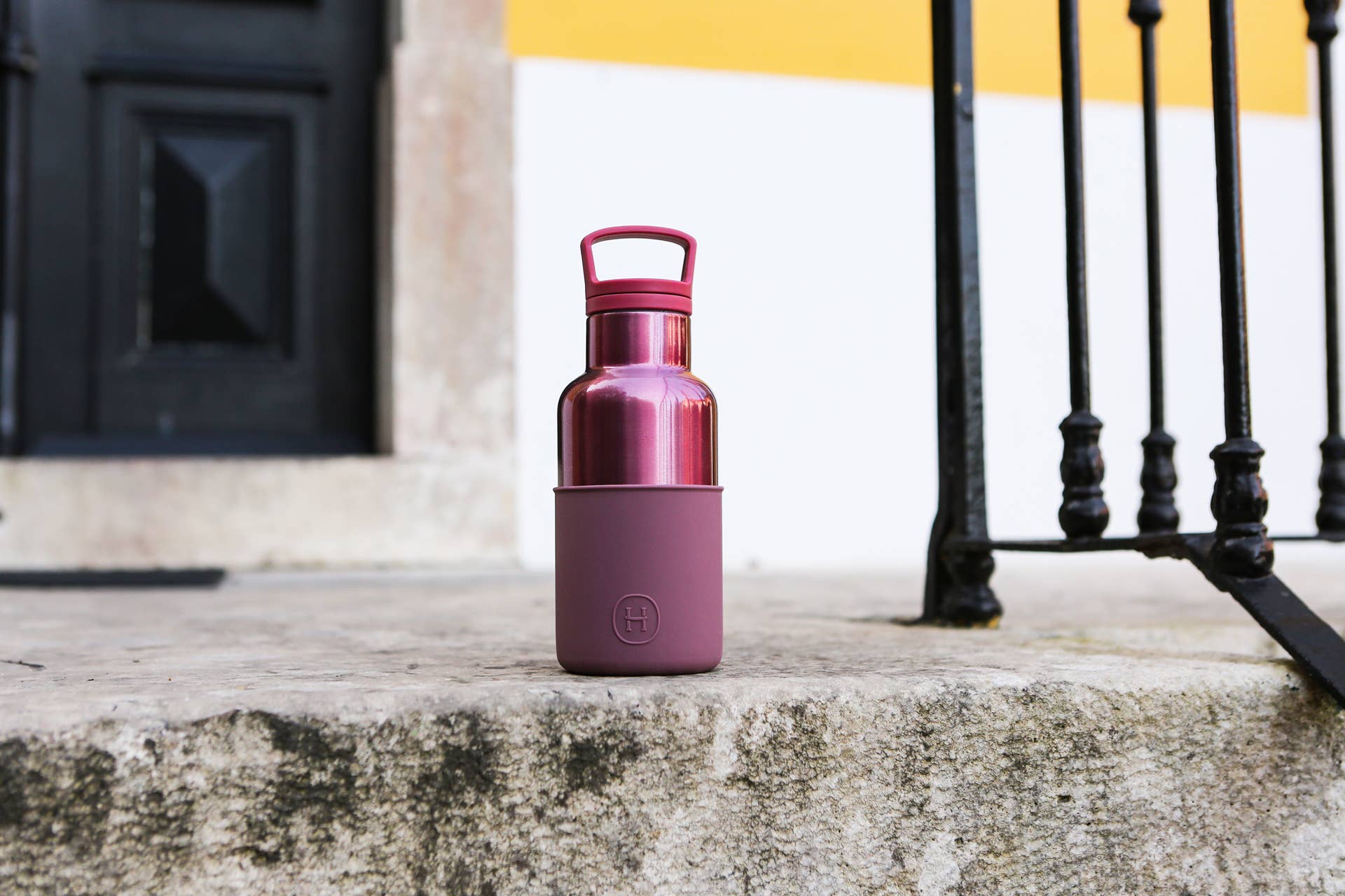 HYDY - Venta al por mayor Botellas de agua - Botella termo Cincin Oro Rosa13