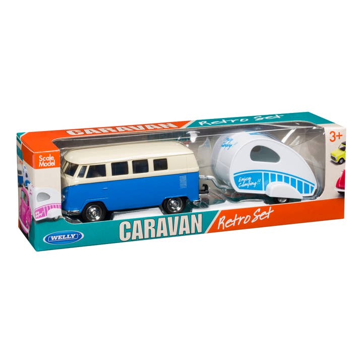 Toysmith - Wholesale Toy Car/Truck - Kids - Toysmith Caravan Weekend Assorted Retro Toy Set-Toy Car