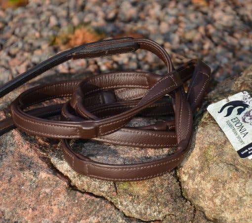 EPONIA EQUESTRIAN LIFESTYLE - Vente Équipement d’équitation - Rênes en cuir véritable souple avec encoches douces6