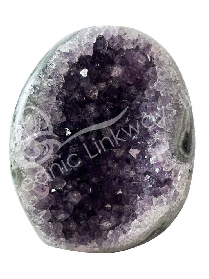 (KG)GEODE - AMETHYST, URUGUAYAN C CUT BASE POLISHED 2-4"L for wholesale by Oceanic Linkways Inc