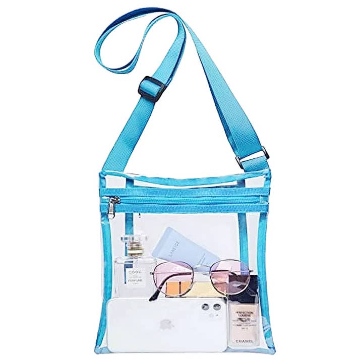 Cap Zone - Vendita all'ingrosso Borsa a tracolla - Donna - Grande Borsa a Tracolla Trasparente Resistente Morbida in TPU per Concerti11