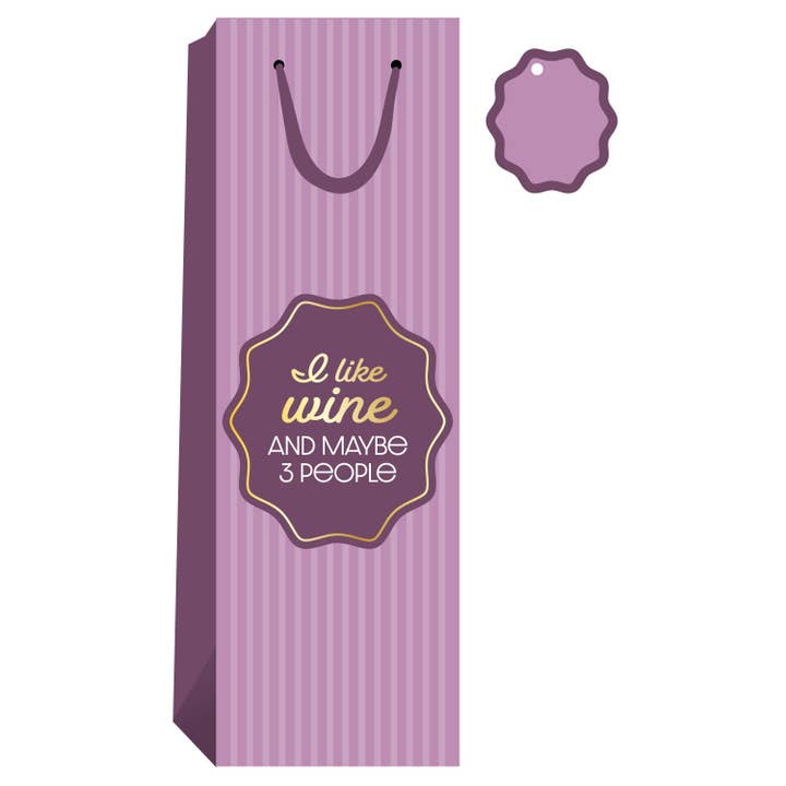 I Like Wine Wine Bags for wholesale by Drinks on Me